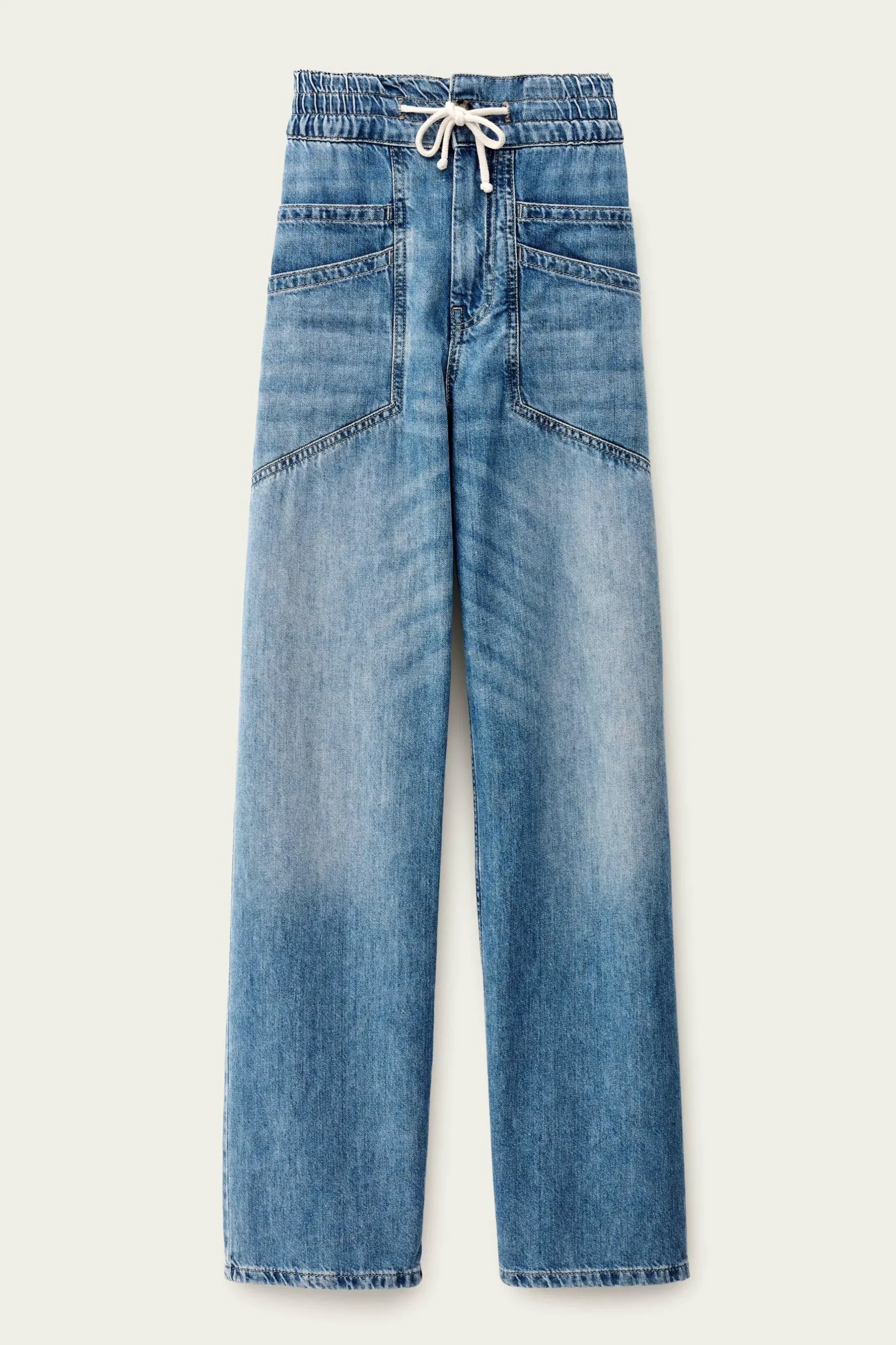 MIMA elastic waist jeans