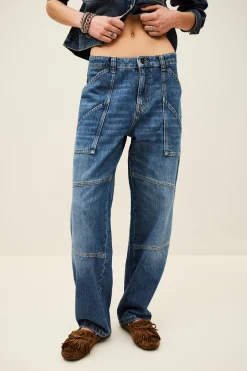 MOYCE textured cargo jeans