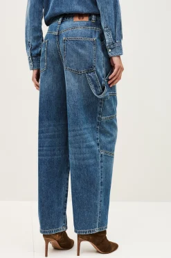 MOYCE textured cargo jeans