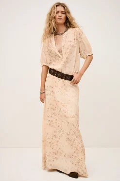 NATTALINA patterned maxi skirt