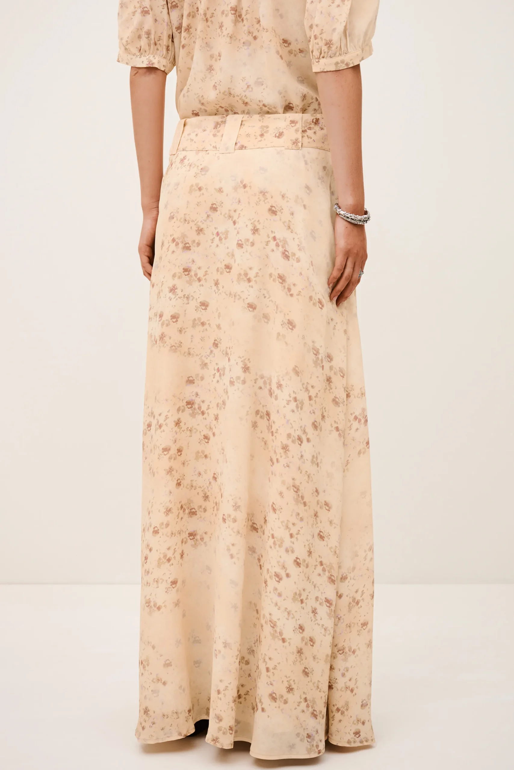 NATTALINA patterned maxi skirt