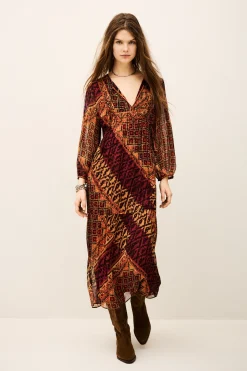 ORIA loose-fit midi dress