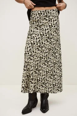 PAENA asymmetrical midi skirt