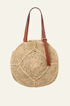 PALMA raffia straw bag