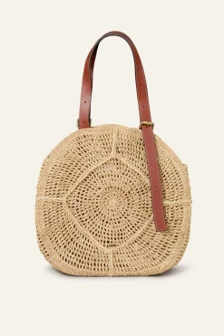 PALMA raffia straw bag
