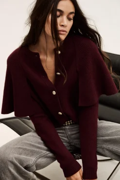 PEGG cropped knit cardigan