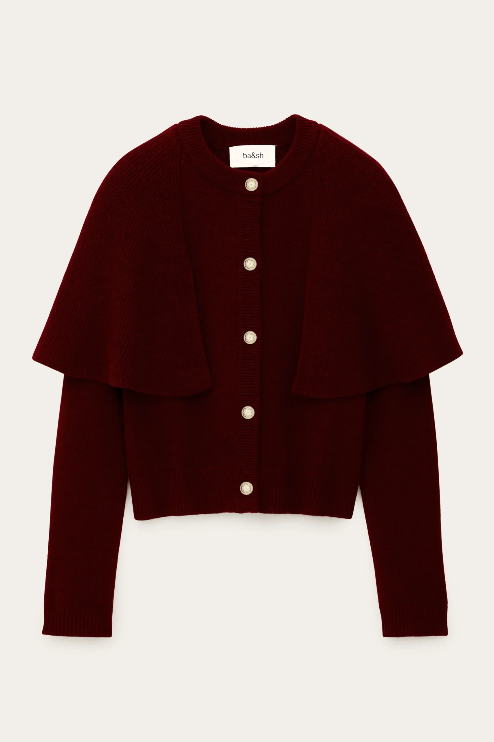 PEGG cropped knit cardigan