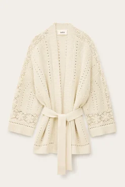 PERINE long knit cardigan
