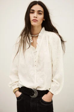 PETTY loose-fit Jacquard blouse