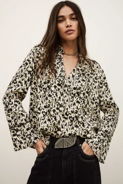 PIA long patterned blouse
