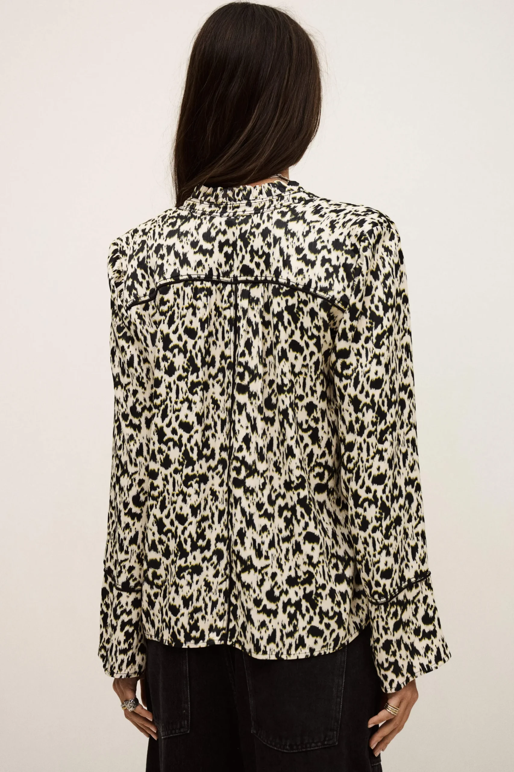 PIA long patterned blouse