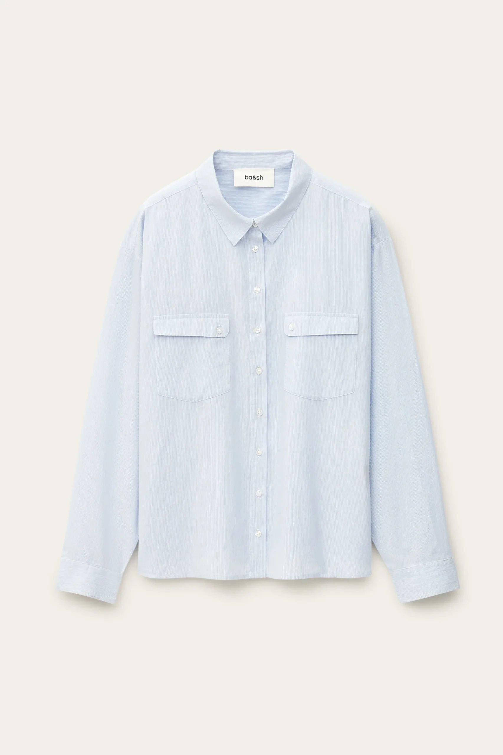 PORZIA loose-fitting striped shirt