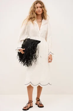 PRISCO Jacquard midi dress