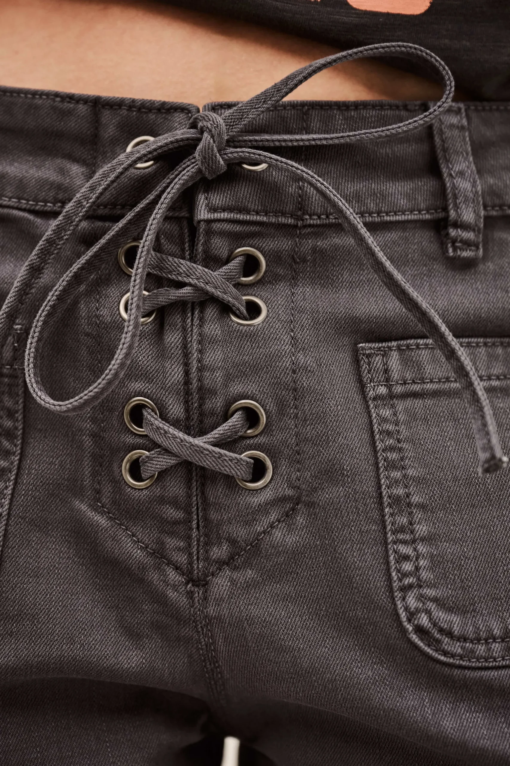 RENO high-waisted denim shorts