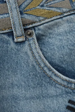 RIZIE faded straight-fit jeans