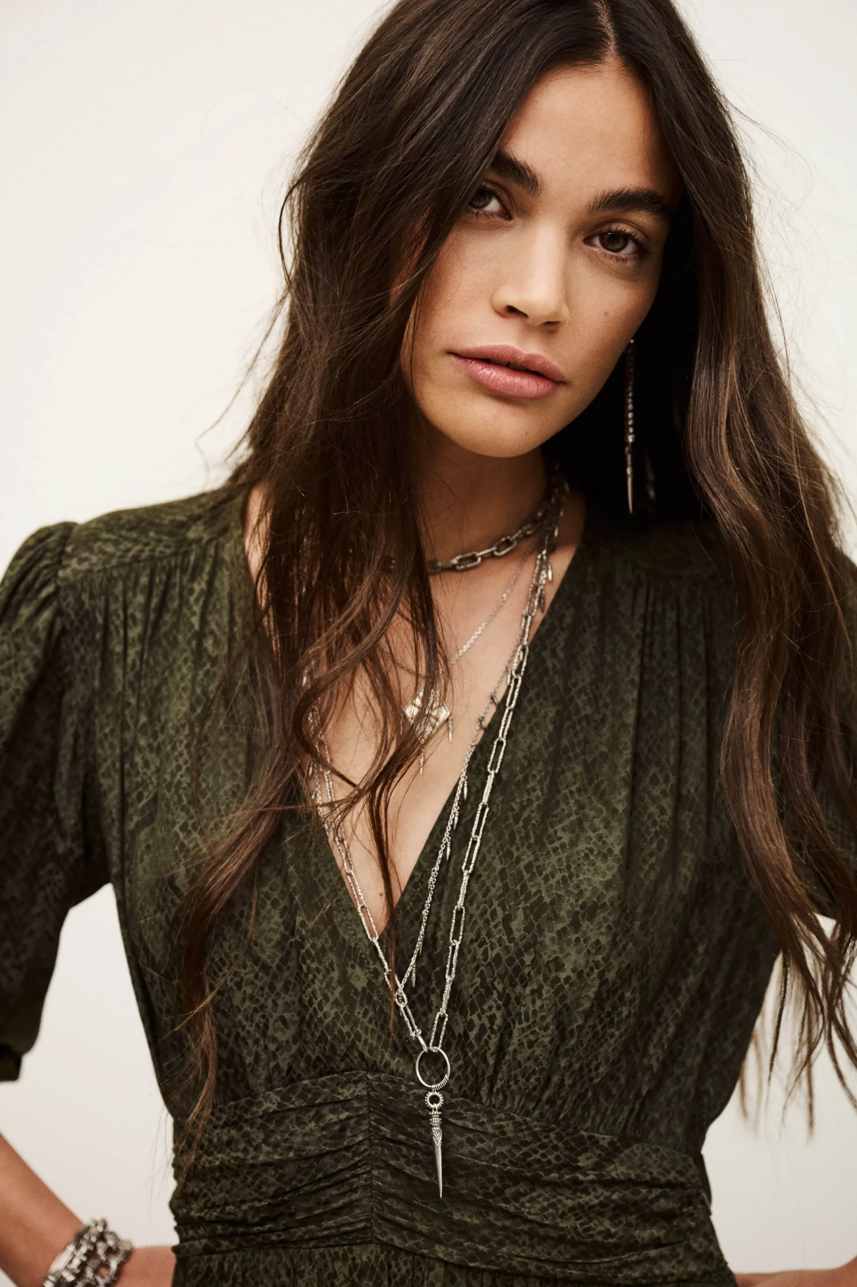 ROMEA patterned mini dress