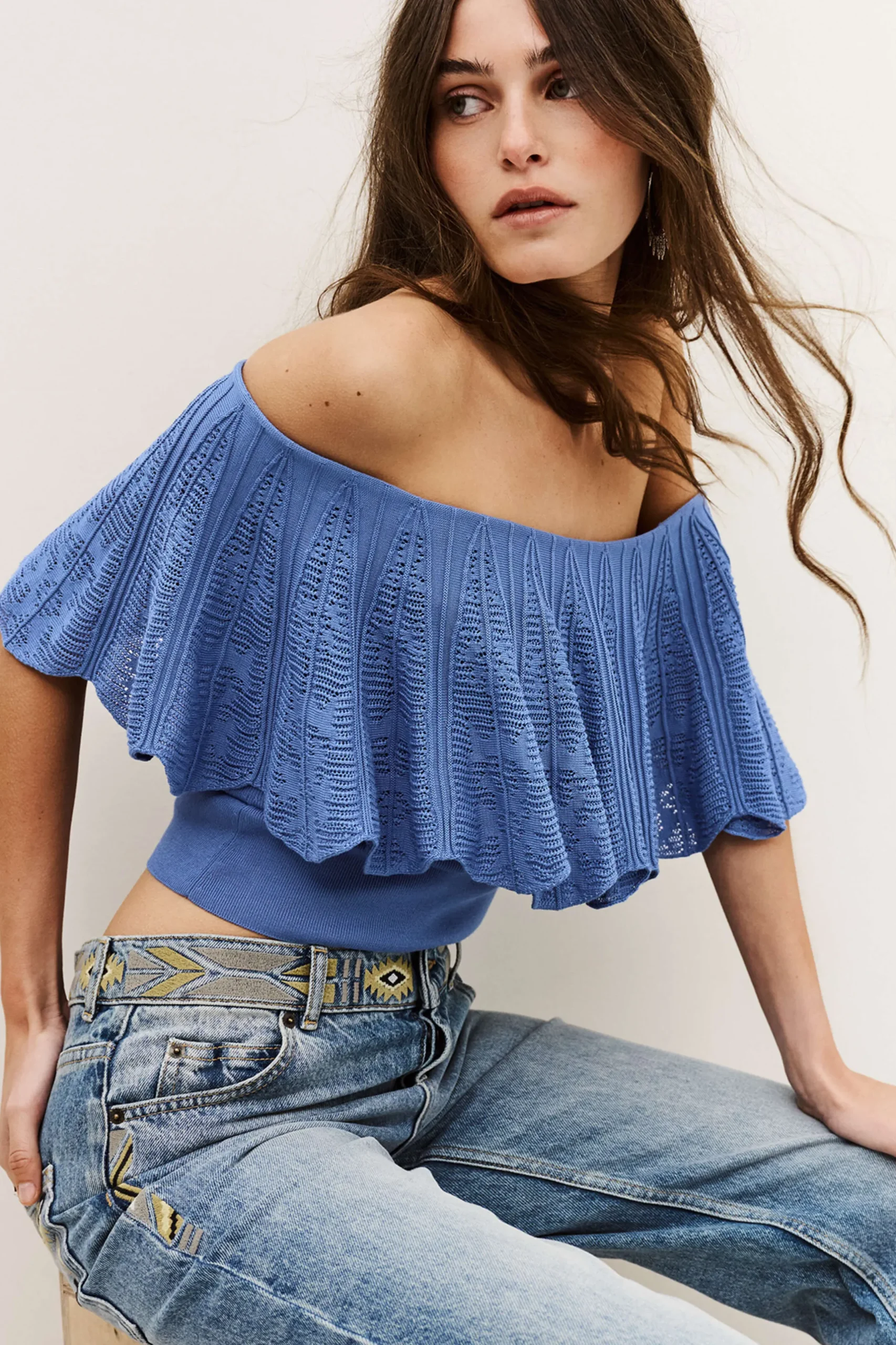 SALDA off-the-shoulder top