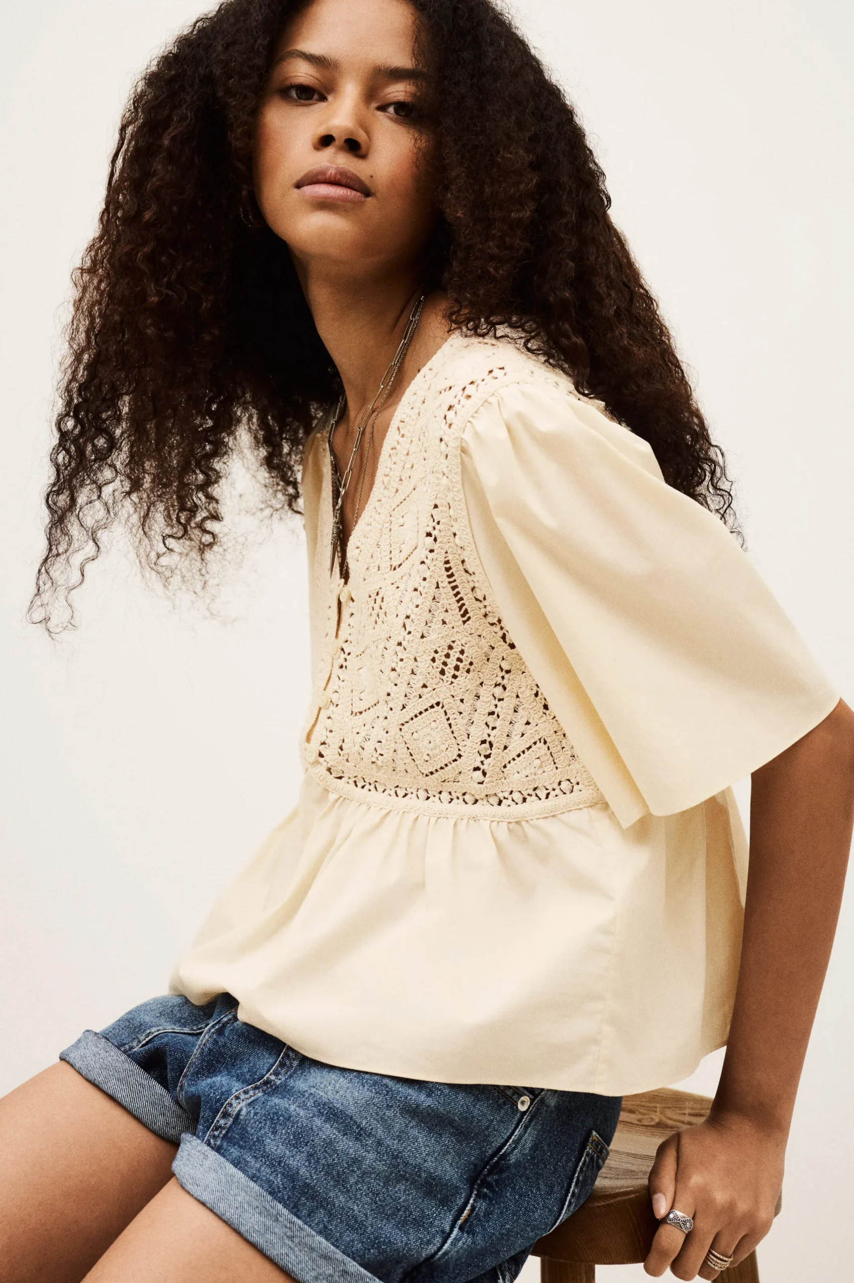 SALVI short-sleeved blouse