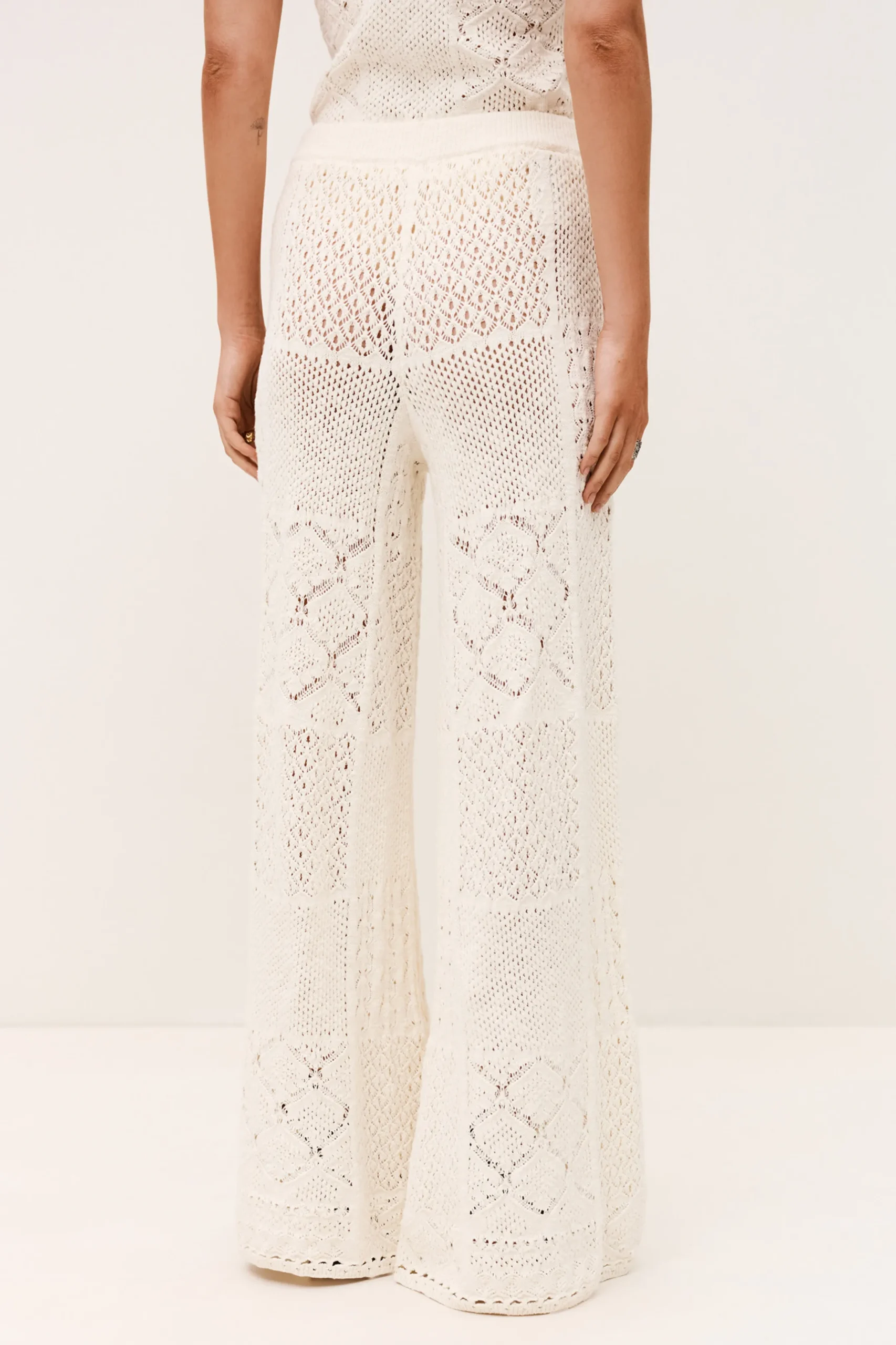 SANTY pointelle stitch pants