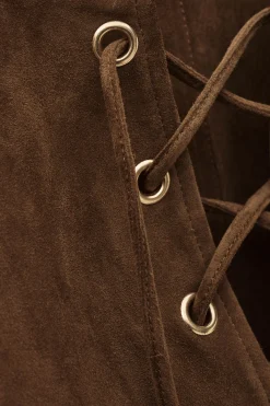 SEDA suede mini dress