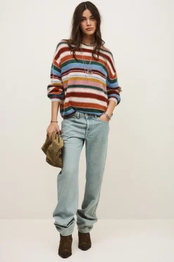 SERENA oversize striped sweater