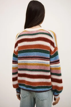 SERENA oversize striped sweater