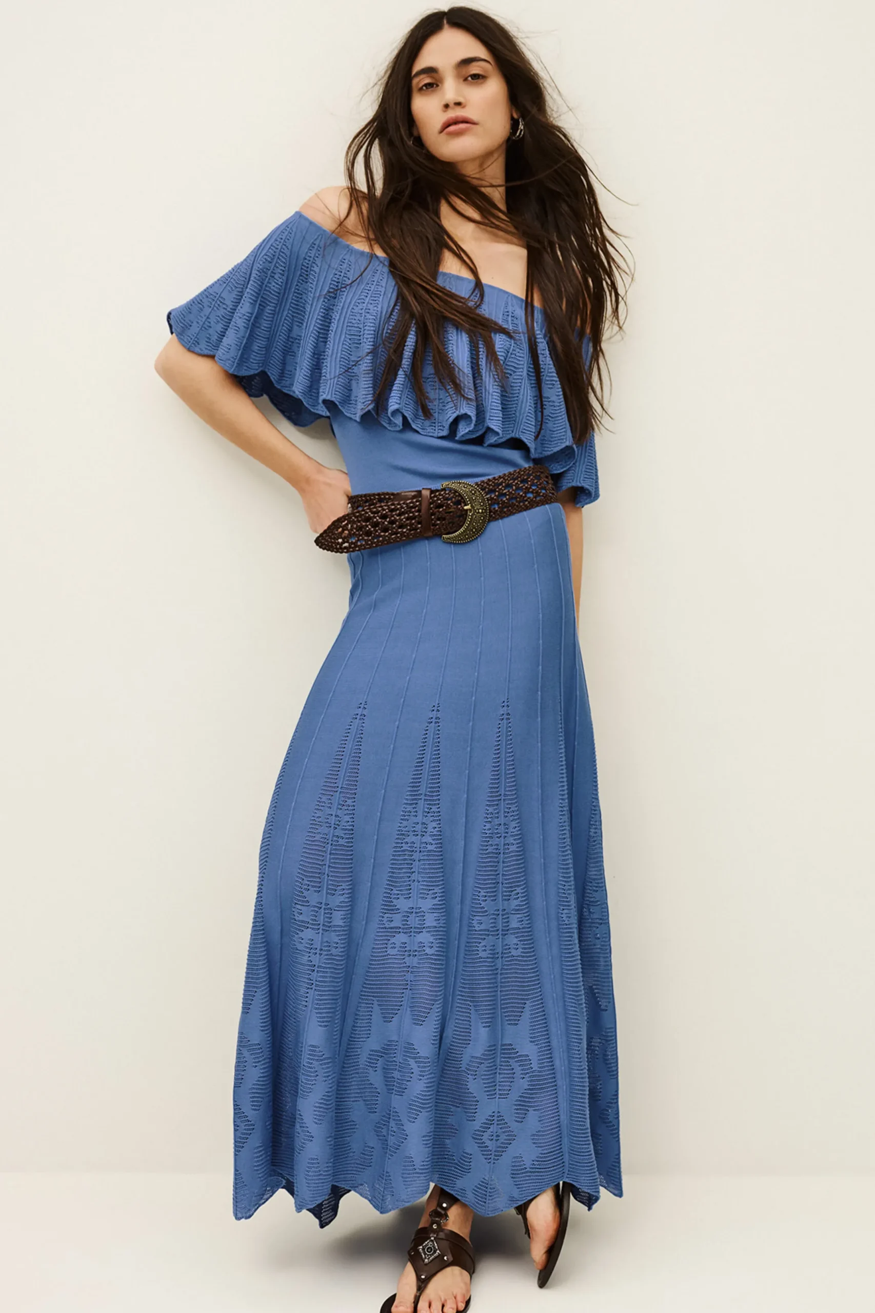 SERTA knit maxi skirt