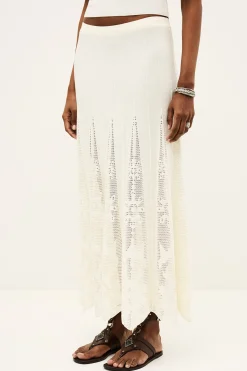SERTA knit maxi skirt