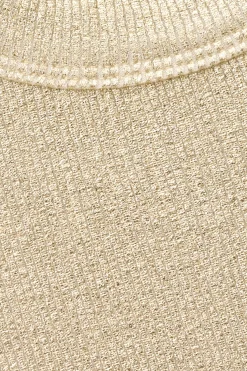 SHADEY ribbed lurex effect tank top