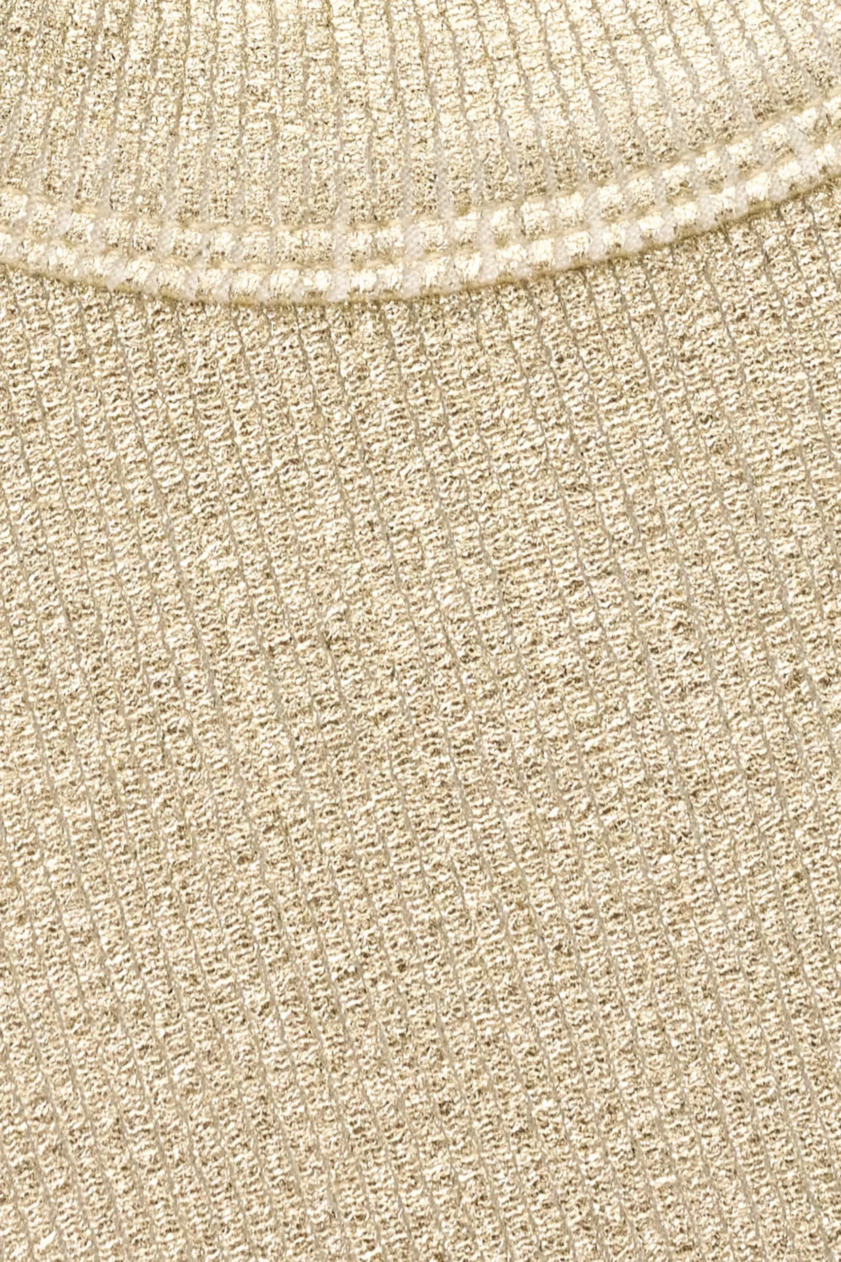 SHADEY ribbed lurex effect tank top