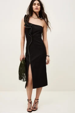 SILLA one-shoulder ruffle dress
