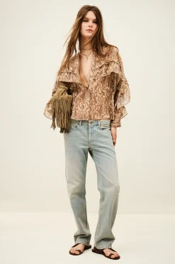 TUNELLA classic ruffle shirt