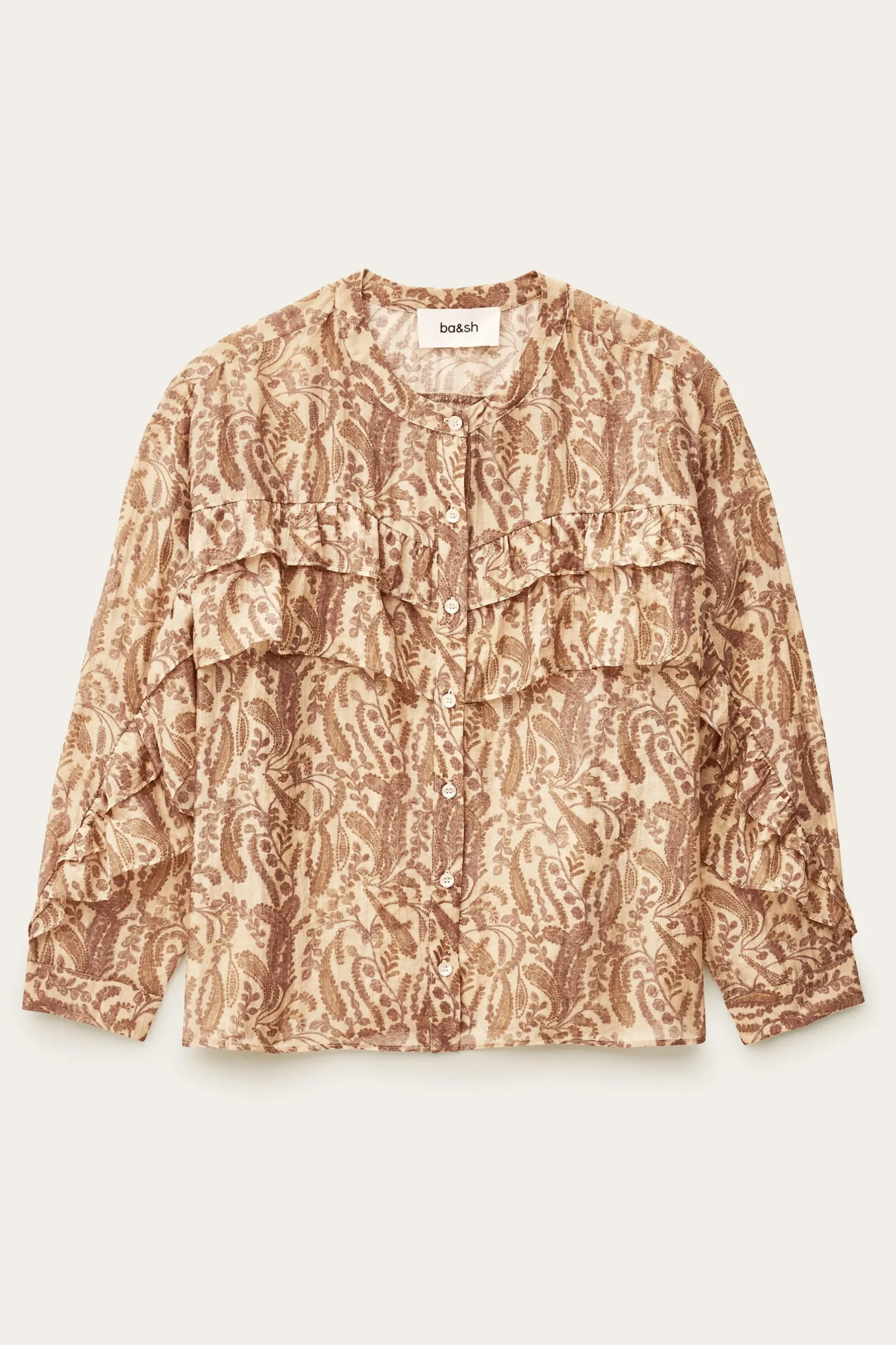TUNELLA classic ruffle shirt