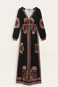 VERA patterned maxi dress