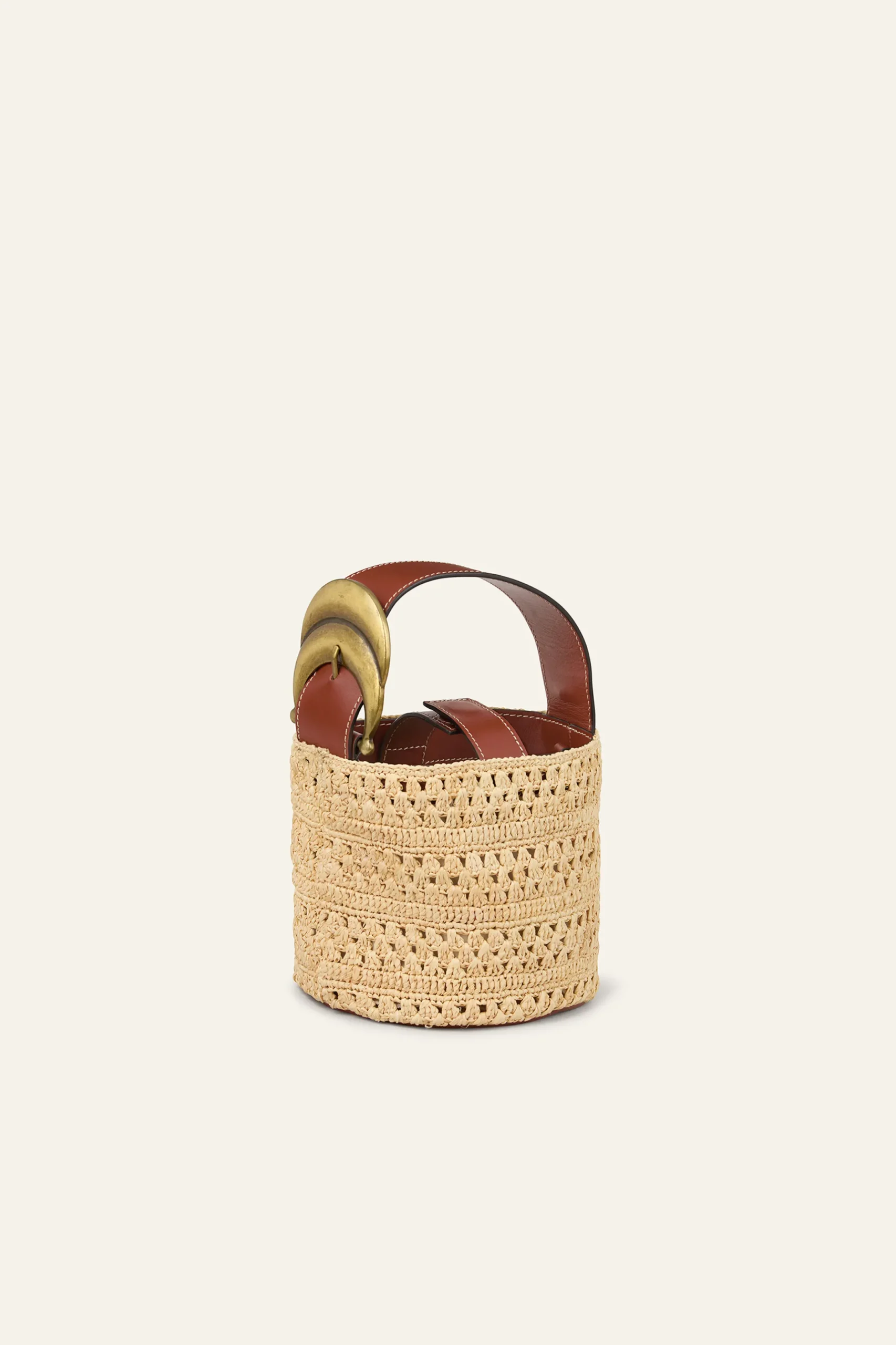 YOUYOU mini raffia bucket bag