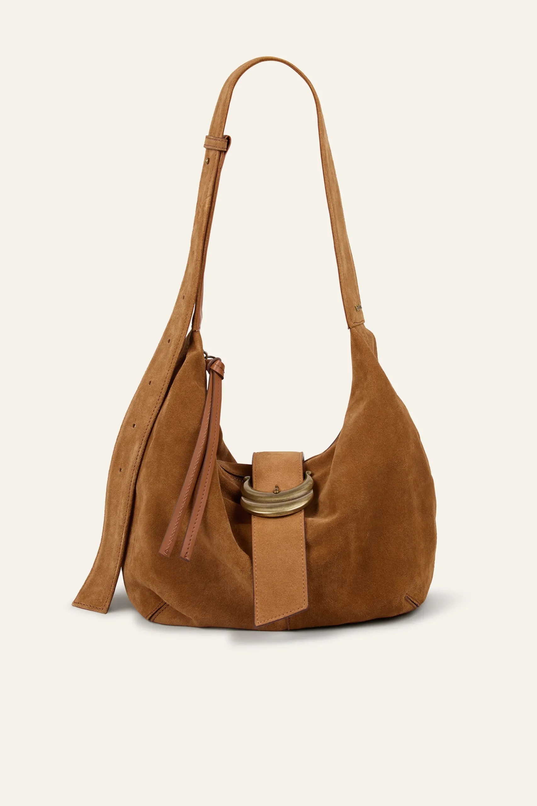 YOUYOU suede hobo bag