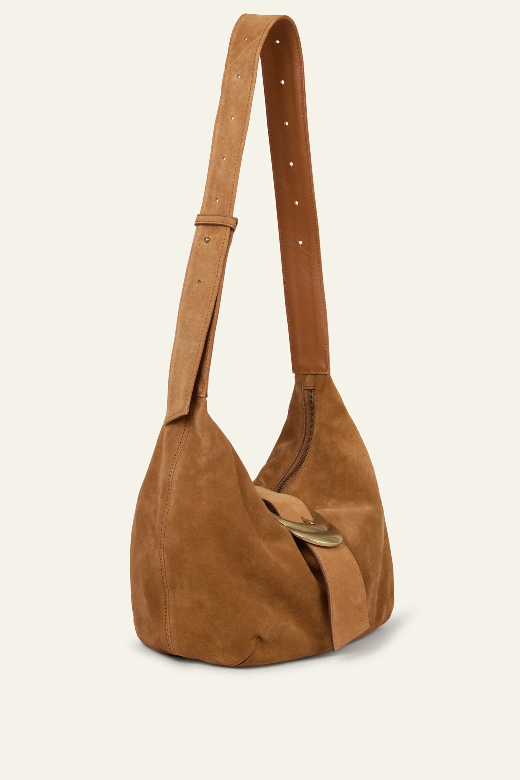 YOUYOU suede hobo bag