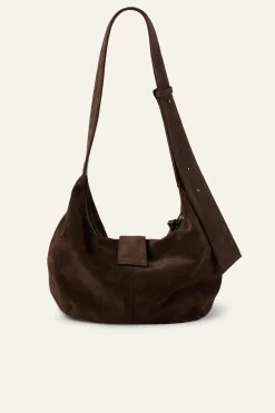 YOUYOU suede hobo bag