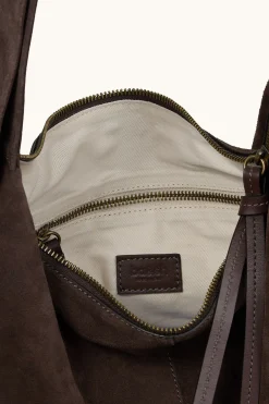 YOUYOU suede hobo bag