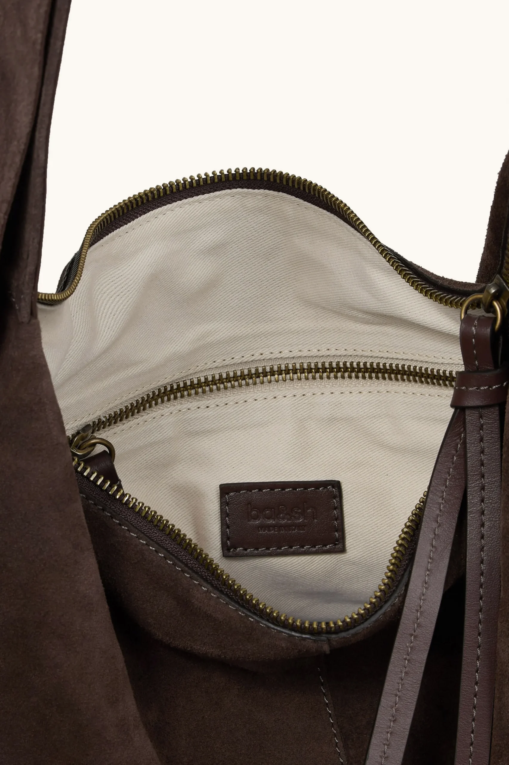 YOUYOU suede hobo bag